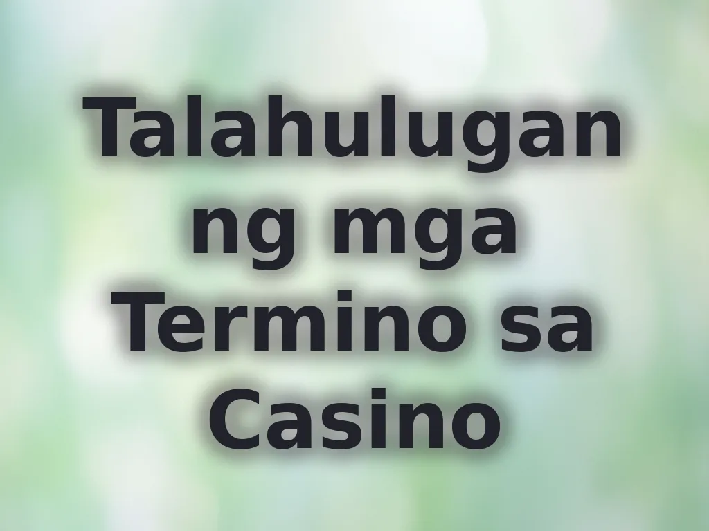 Talahulugan ng Casino